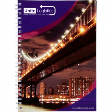 Logotrade advertising products photo of: Desk-Mate® A5 spiral notebook with printed back cover
