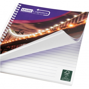 Logo trade corporate gifts picture of: Desk-Mate® A4 spiral notebook with printed back cover