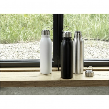 Logo trade advertising product photo of: Harper 700 ml RCS certified stainless steel water bottle with metal loop
