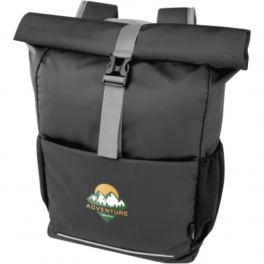 Logotrade promotional gift picture of: Aqua 15" GRS recycled water resistant roll-top bike bag 20L