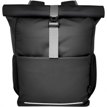 Logotrade promotional merchandise picture of: Aqua 15" GRS recycled water resistant roll-top bike bag 20L