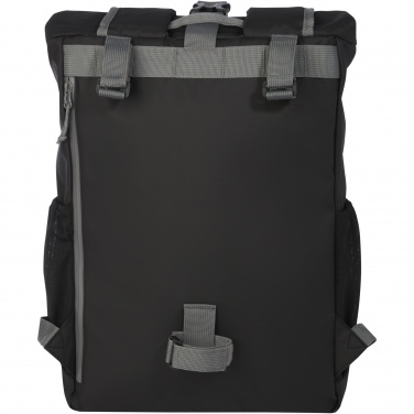 Logotrade promotional item picture of: Aqua 15" GRS recycled water resistant roll-top bike bag 20L