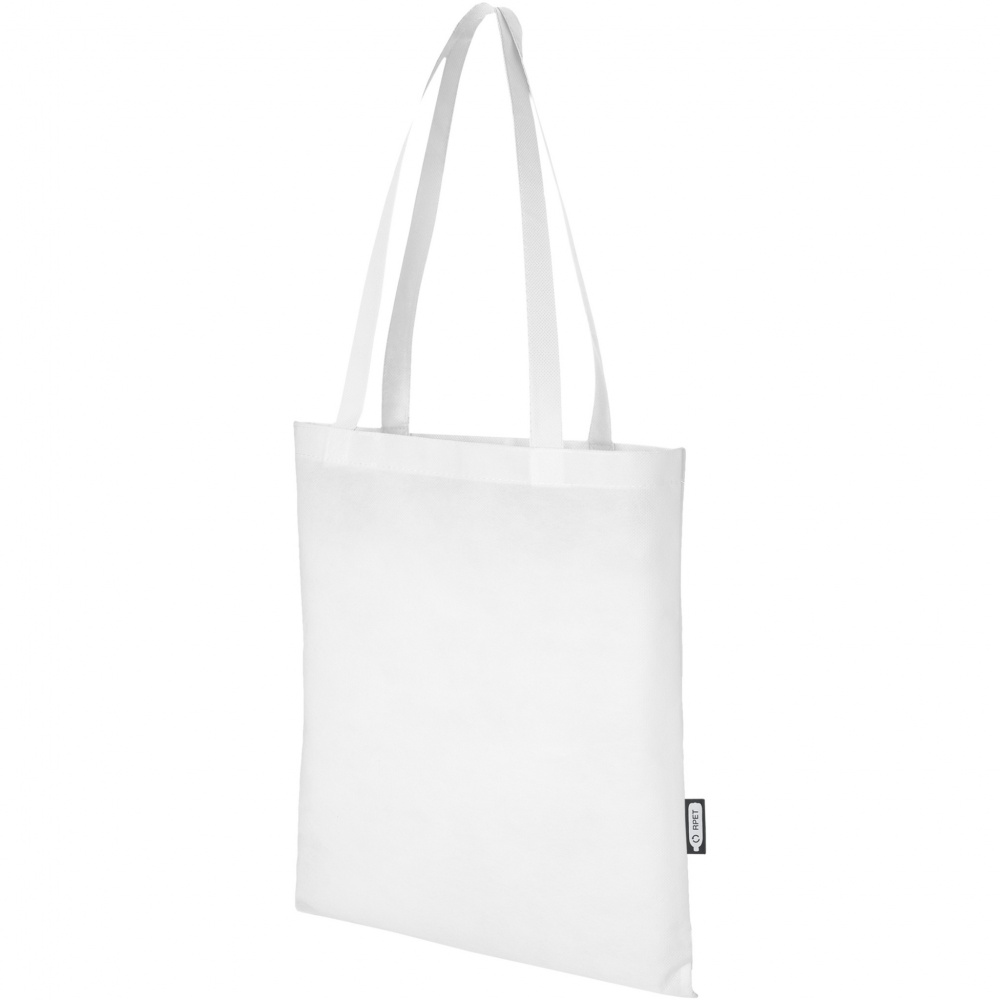 Logotrade promotional giveaway image of: Zeus GRS recycled non-woven convention tote bag 6L