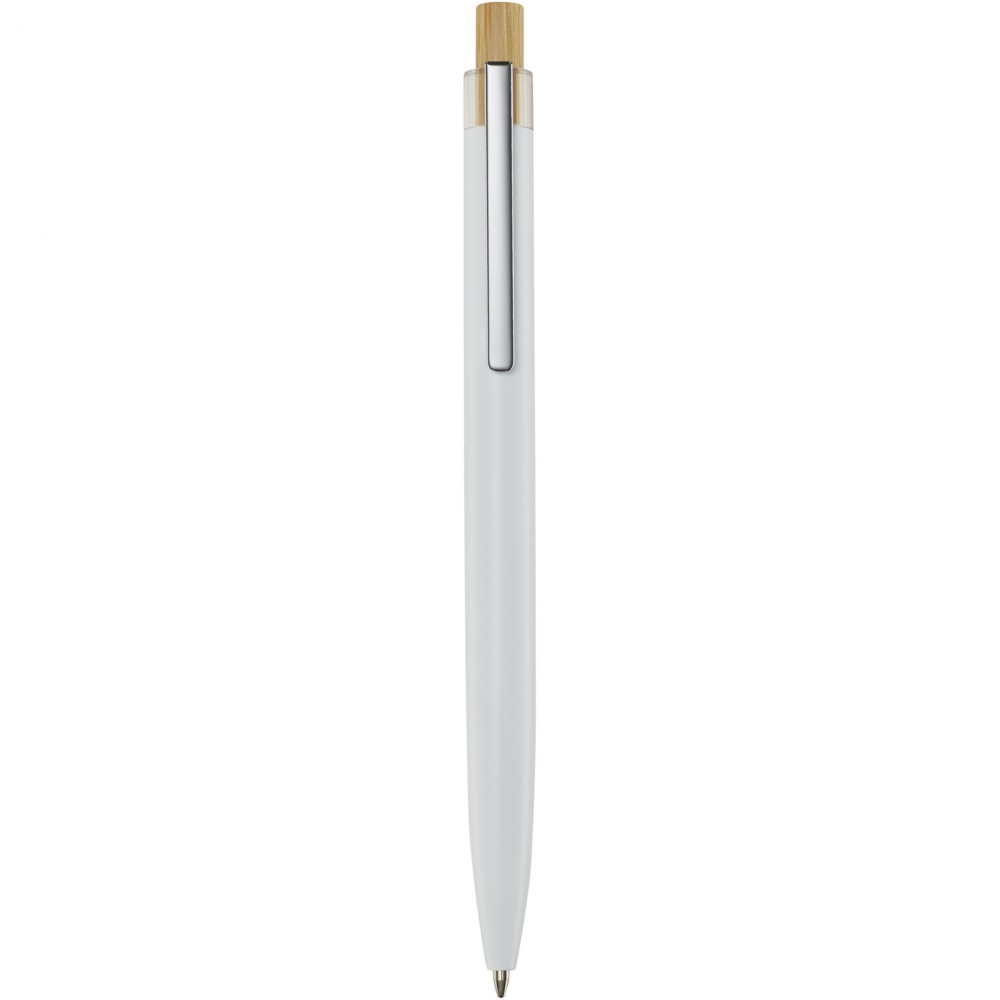 Logo trade promotional product photo of: Nooshin recycled aluminium ballpoint pen  (blue ink)