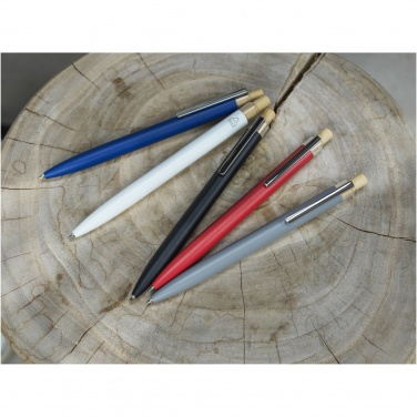 Logo trade promotional items image of: Nooshin recycled aluminium ballpoint pen  (blue ink)