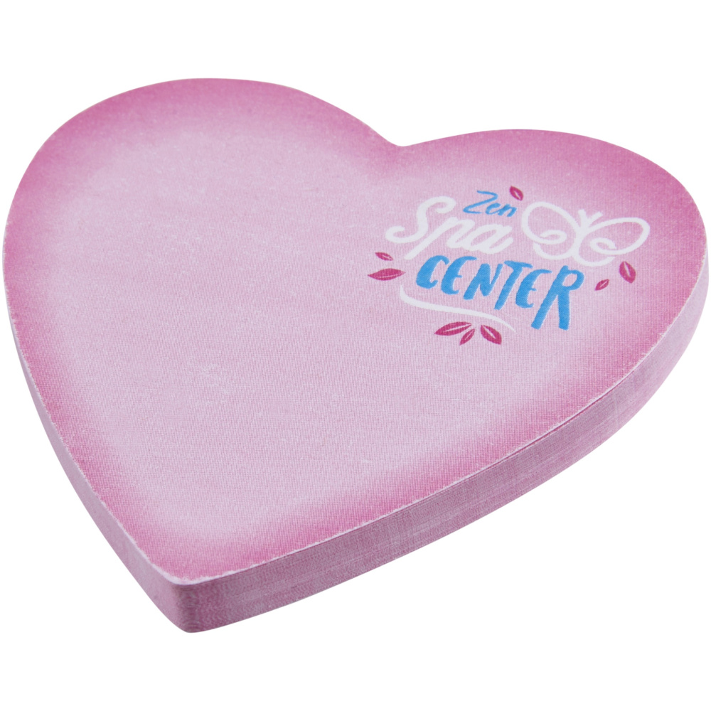 Sticky-Mate® heart-shaped recycled sticky notes, White, colour variant