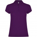 Star short sleeve women's polo, Purple