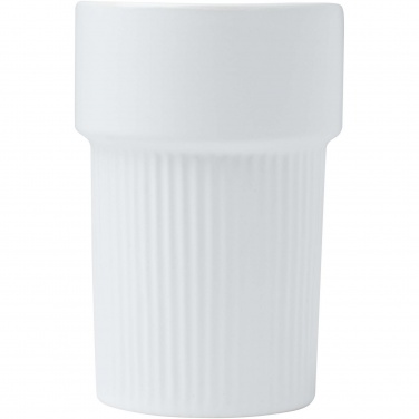 Fika 340 ml tumbler with bamboo sleeve, White – detail view 2