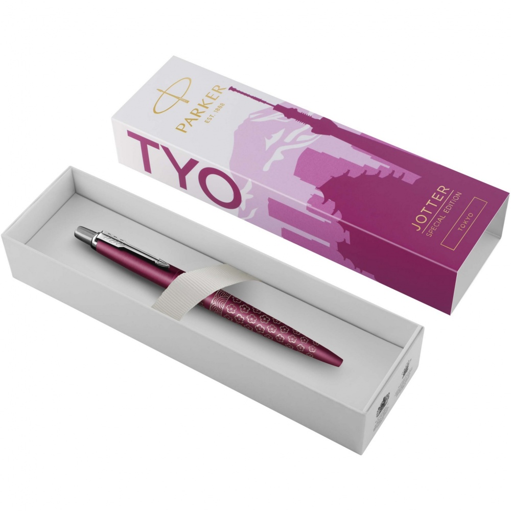 Logo trade promotional gifts image of: Parker Jotter SE Global Icons colour trim ballpoint pen