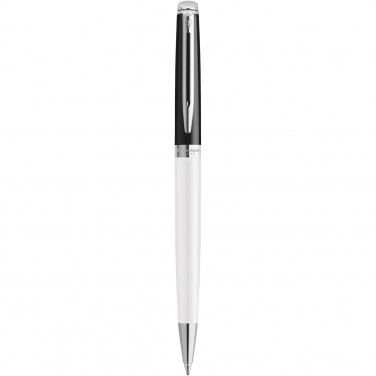 Logo trade business gifts image of: Hemisphere colour blocking ballpoint pen with palladium trim