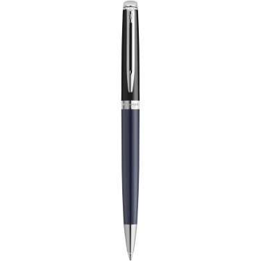 Logo trade promotional giveaways image of: Hemisphere colour blocking ballpoint pen with palladium trim