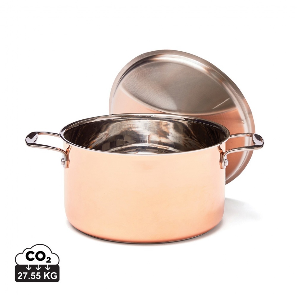 Logo trade promotional gifts picture of: VINGA Baron copper saucepan