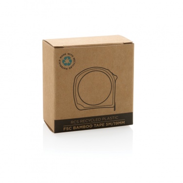 Logo trade promotional item photo of: RCS recycled plastic bamboo tape 5M/19mm