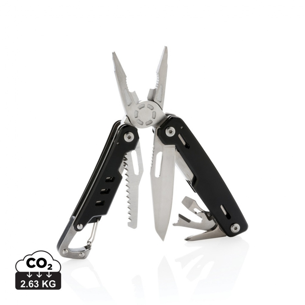 Logotrade corporate gift picture of: Solid multitool with carabiner