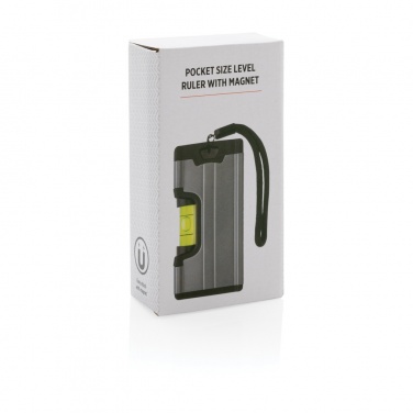 Logo trade promotional gifts picture of: Pocket size level ruler with magnet