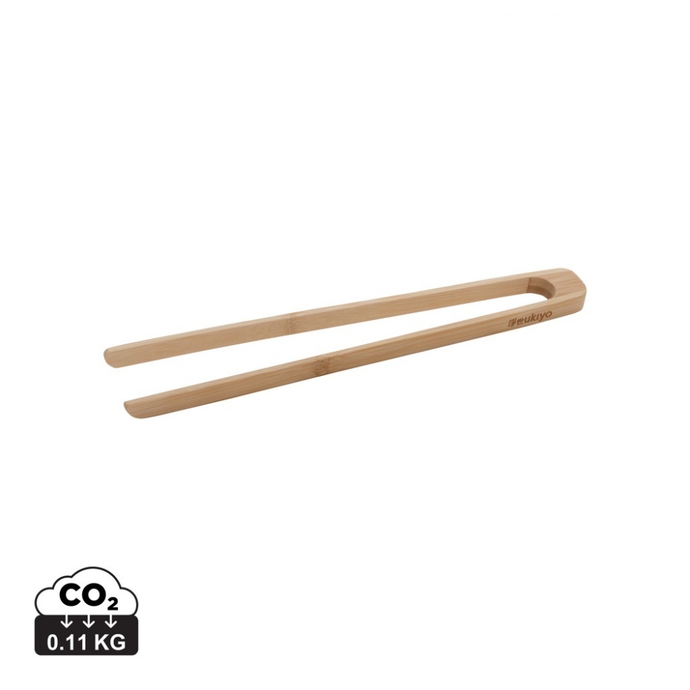 Logo trade advertising products picture of: Ukiyo bamboo serving tongs
