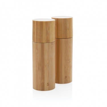 Logo trade advertising products picture of: Ukiyo bamboo salt and pepper mill set
