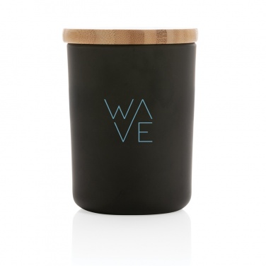 Logo trade corporate gifts picture of: Ukiyo deluxe scented candle with bamboo lid