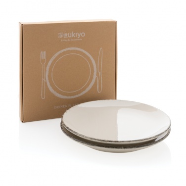 Logo trade promotional merchandise picture of: Ukiyo dinner plate set of 2