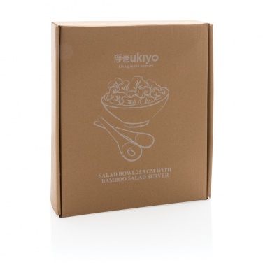 Logotrade promotional item picture of: Ukiyo salad bowl with bamboo salad server