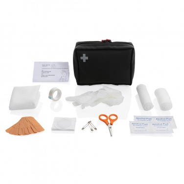 Logotrade promotional giveaway image of: RCS recycled nubuck PU pouch  first aid set