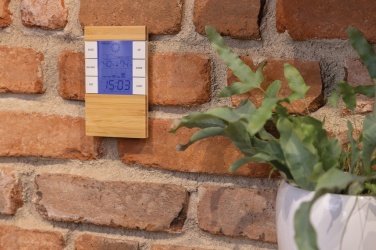 Logotrade corporate gift picture of: Utah RCS rplastic and bamboo weather station