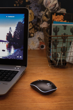 Logo trade promotional giveaways picture of: Light up logo wireless mouse