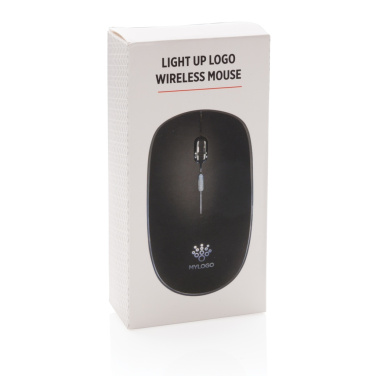 Logo trade promotional gifts image of: Light up logo wireless mouse