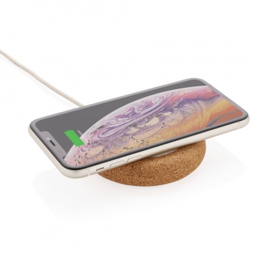 Logo trade promotional product photo of: Cork and Wheat 5W wireless charger