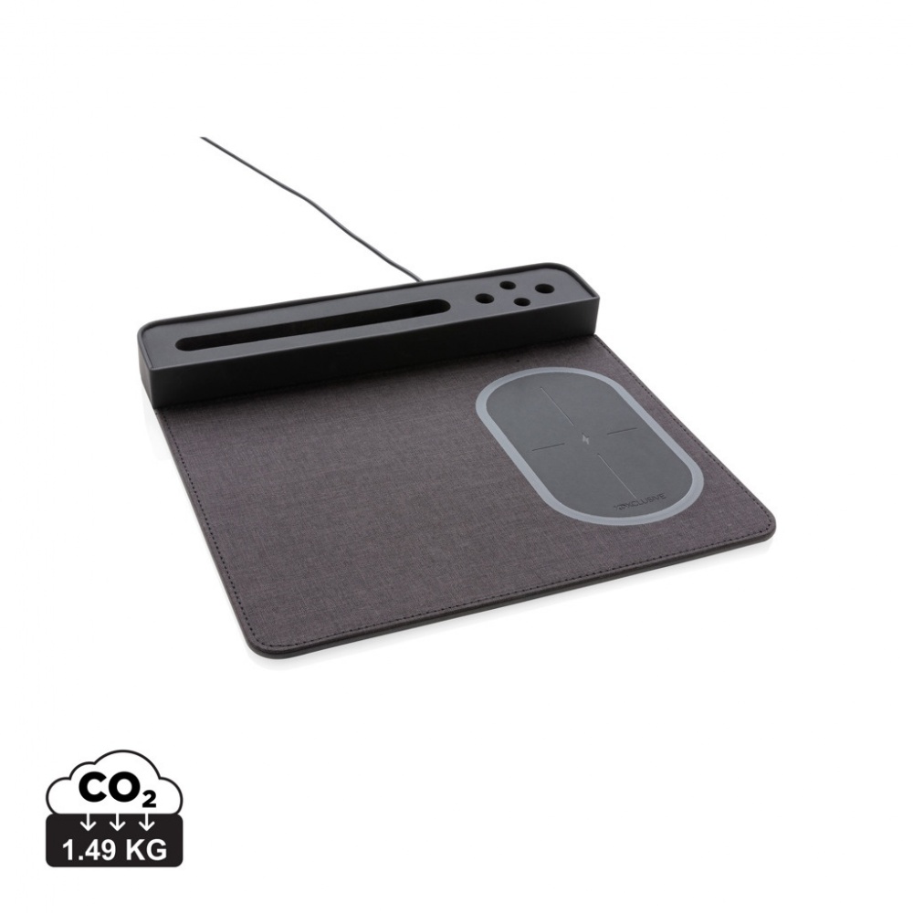 Logo trade promotional products picture of: Air mousepad with 5W wireless charging and USB