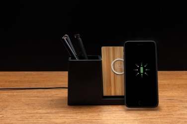 Logo trade promotional giveaway photo of: Ontario RCS recycled plastic 10W wireless charger