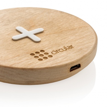 Logo trade advertising products image of: 5W wood wireless charger