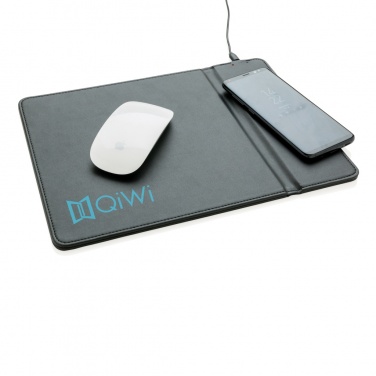 Logo trade promotional merchandise picture of: Mousepad with 5W wireless charging