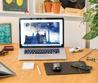 Logo trade corporate gift photo of: Mousepad with 5W wireless charging