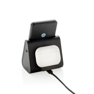 Logotrade corporate gift picture of: Powerbase RCS recycled plastic 3 in 1 charger with powerbank