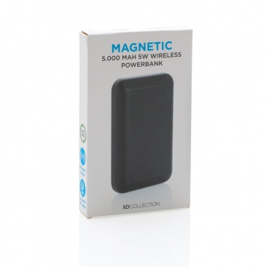 Logotrade corporate gift picture of: Magnetic 5.000 mAh 5W wireless powerbank