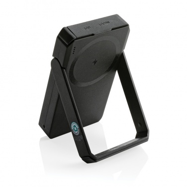 Logotrade promotional item image of: Skywave RCS rplastic solar powerbank 5000 mAh 10W wireless