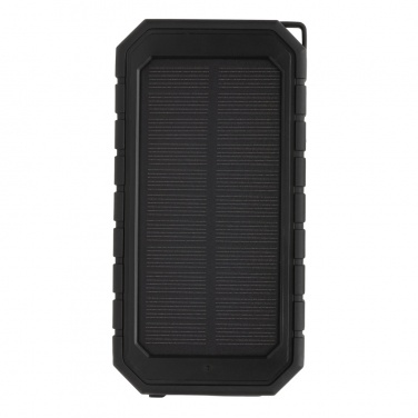 Logo trade promotional giveaways picture of: RCS recycled plastic Solar powerbank with 10W Wireless