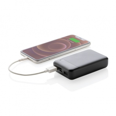 Logo trade advertising products image of: RCS standard recycled plastic 10.000 mAh powerbank