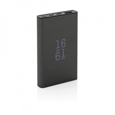 Logotrade promotional gift image of: Terra RCS recycled aluminium powerbank 5.000 mAh
