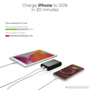 Logotrade promotional merchandise photo of: Urban Vitamin Alameda 10.000 mAh 18W PD powerbank