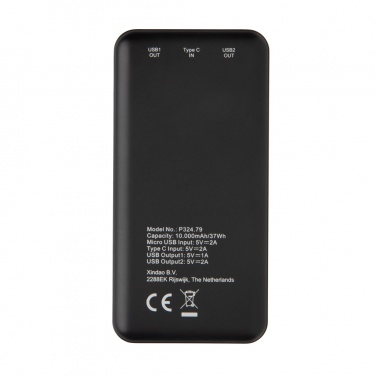 Logotrade promotional item picture of: High Density 10.000 mAh Pocket Powerbank