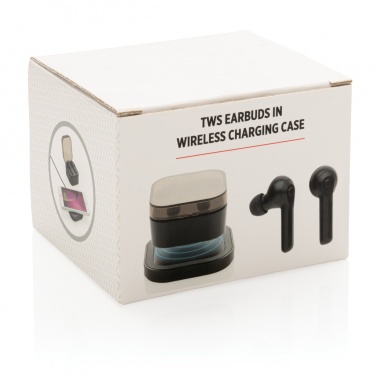 Logotrade advertising product picture of: TWS earbuds in wireless charging case