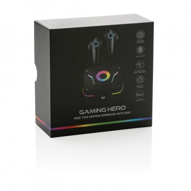 Logotrade promotional products photo of: RGB gaming earbuds with ENC