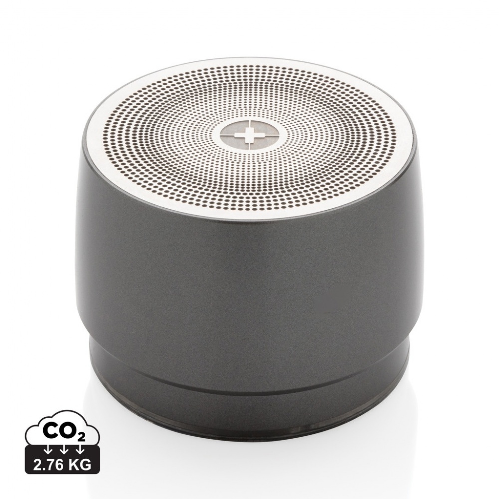 Logo trade promotional merchandise photo of: Swiss peak 5W wireless bass speaker