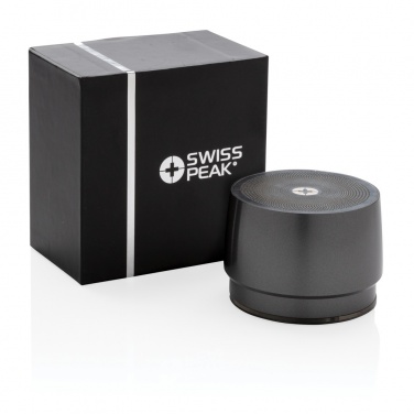 Logo trade promotional product photo of: Swiss peak 5W wireless bass speaker