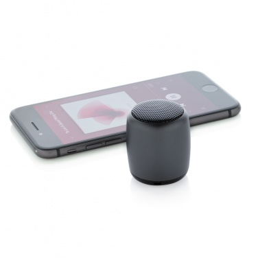 Logo trade promotional gifts image of: Mini aluminium wireless speaker