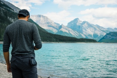 Logo trade advertising products image of: RCS recycled plastic Lightboom 5W Clip speaker