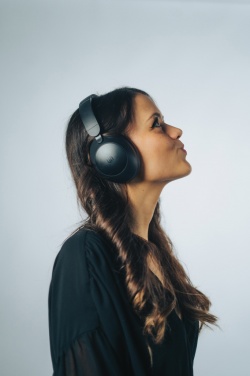 Logo trade promotional items image of: Urban Vitamin Cupertino RCS rplastic ANC headphone