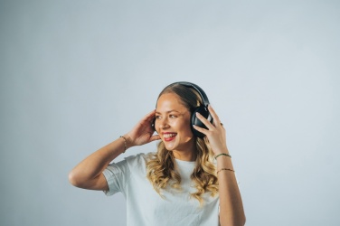 Logo trade promotional gifts image of: Urban Vitamin Cupertino RCS rplastic ANC headphone